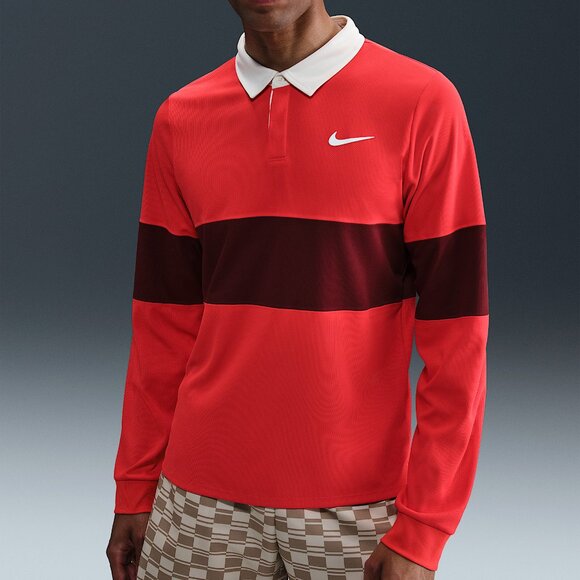 Nike Court Slam Dri-FIT ADV Slam Long Sleeve Tennis Polo IB8141-696, Men's Large - Picture 13 of 13